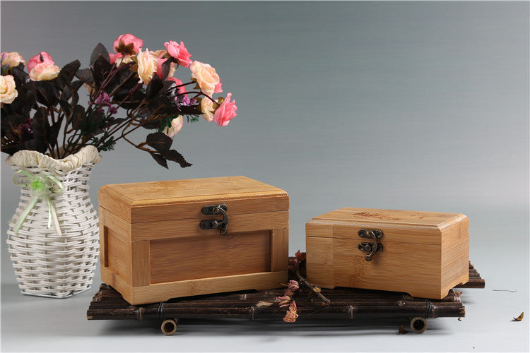 Bamboo Jewelry Box Wooden Jewelry Storage Box Small Box Gift Box